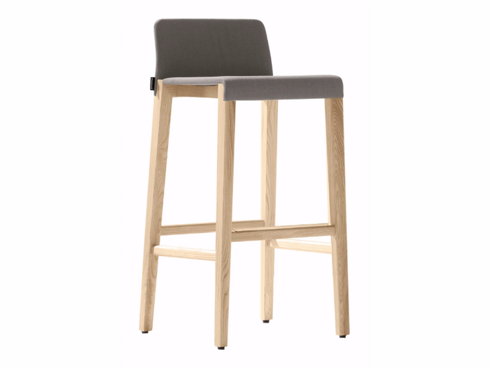 DALTON 663 - High fabric stool with footrest _ Et al.